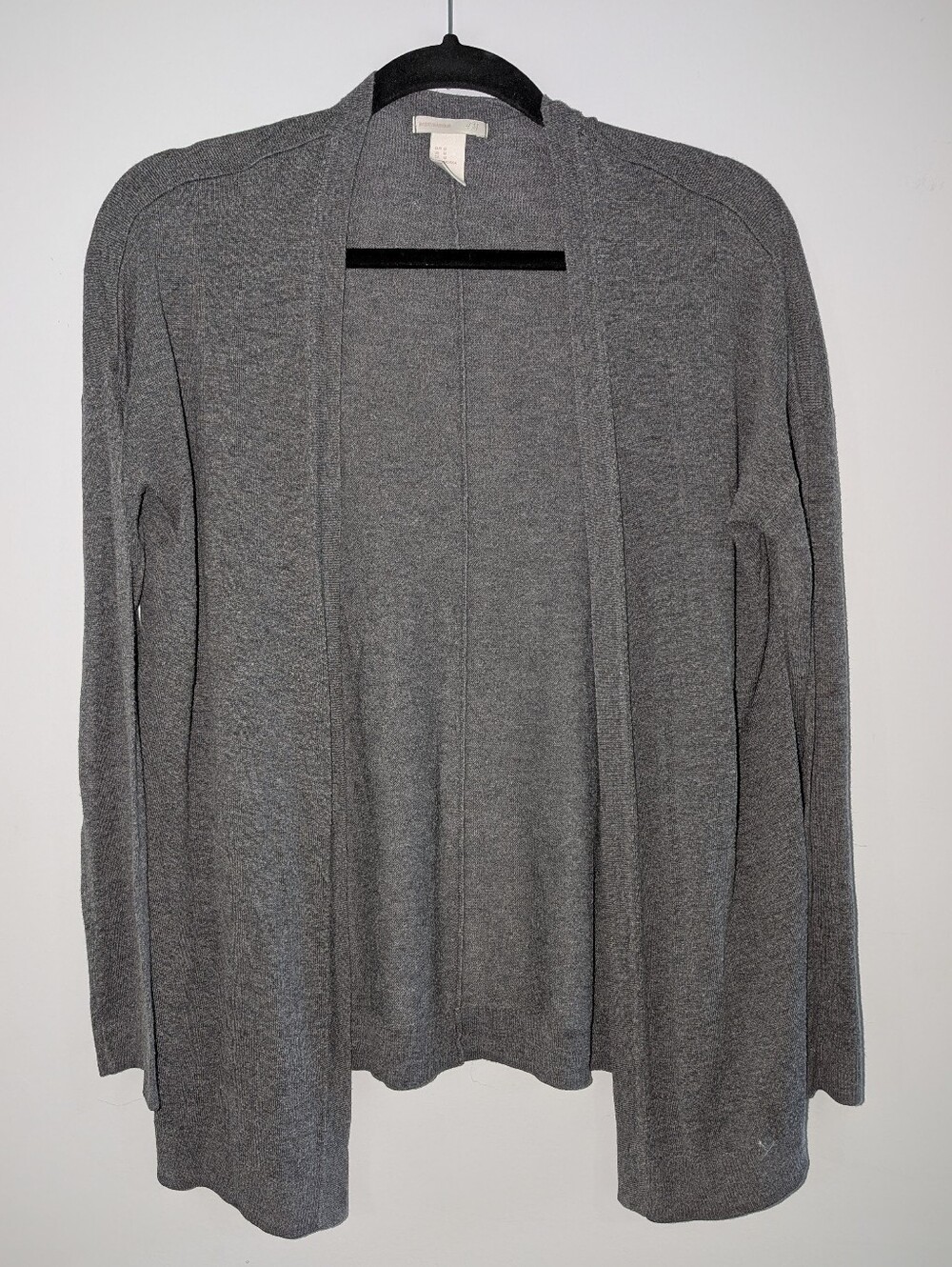 Gray Open-Front Cardigan H&M